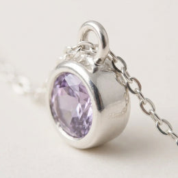 June Birthstone Bracelet | Light Amethyst, Gold & Silver
