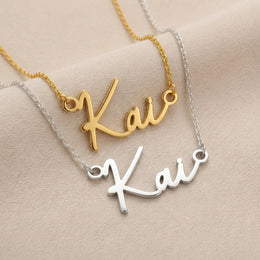Kai Name Necklace | 18ct Gold, Silver & Vermeil | Ready to Ship