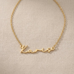 Karis Name Necklace | 18ct Gold, Silver & Vermeil | Ready to Ship