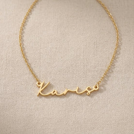 Karis Name Necklace | 18ct Gold, Silver & Vermeil | Ready to Ship