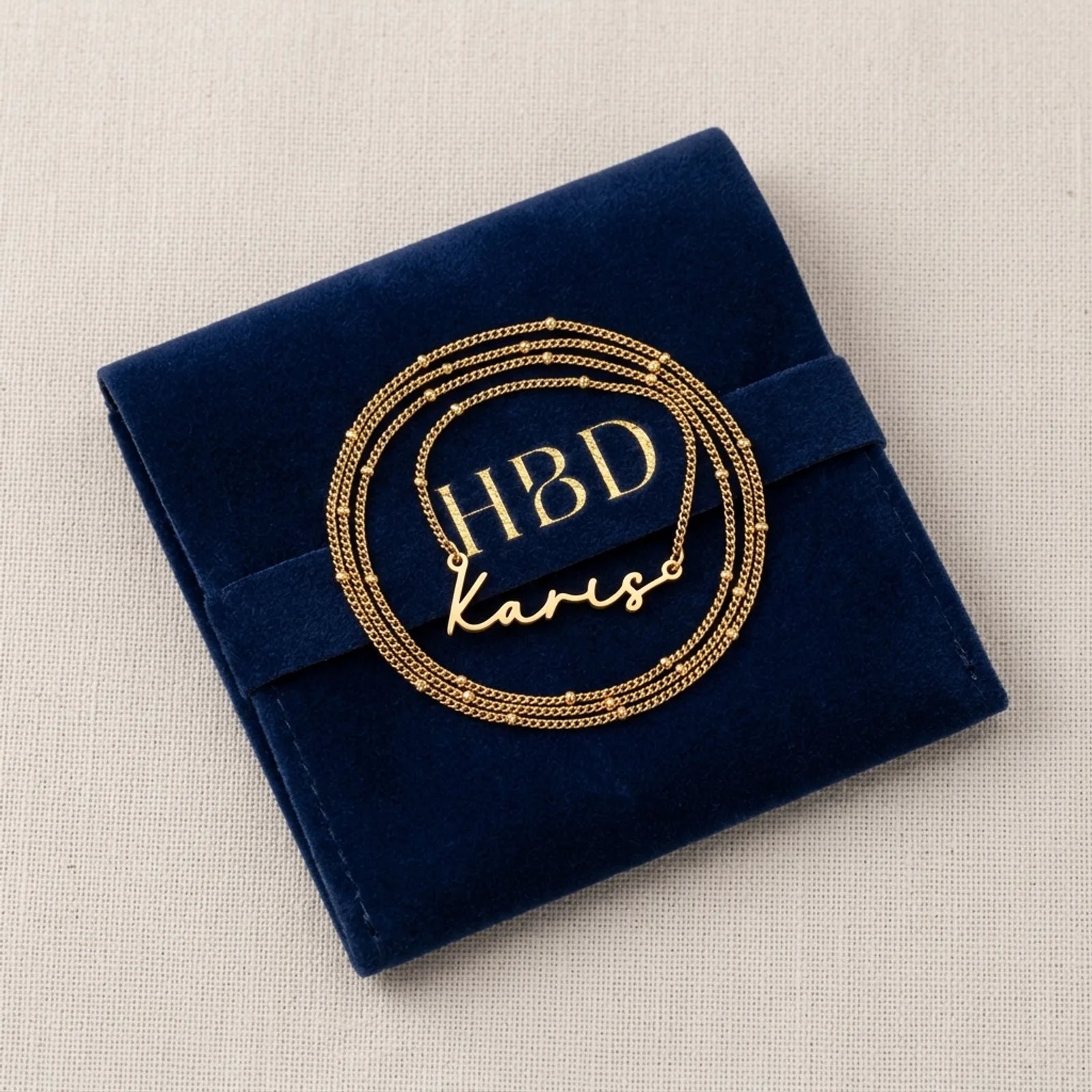 Karis Name Necklace | 18ct Gold, Silver & Vermeil | Ready to Ship