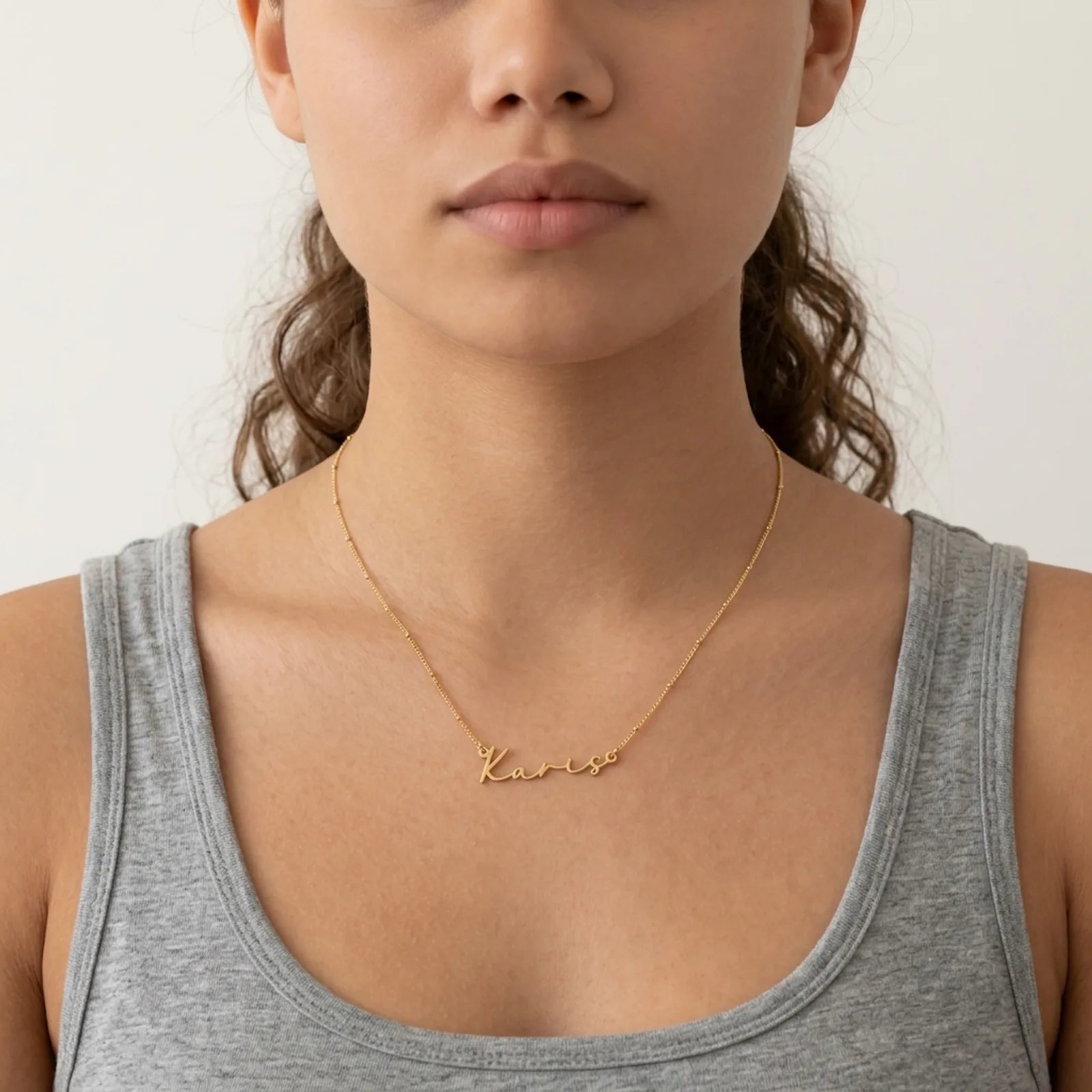 Karis Name Necklace | 18ct Gold, Silver & Vermeil | Ready to Ship