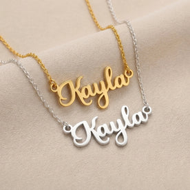 Kayla Name Necklace | 18ct Gold, Silver & Vermeil | Ready to Ship