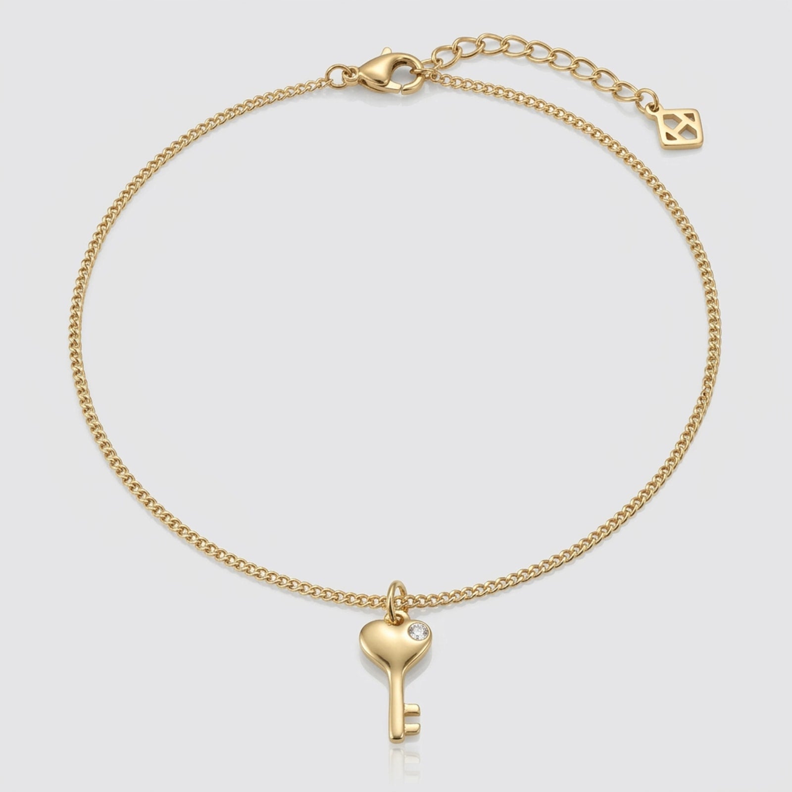 Key Charm Necklace & Bracelet