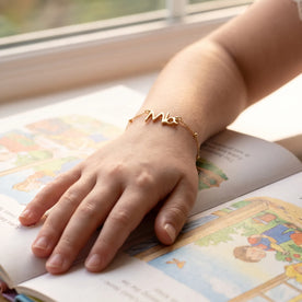 Kids' Handwriting Bracelet | Their Writing in 18ct Gold