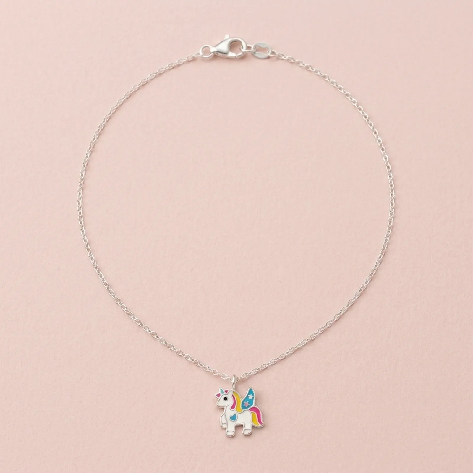 Unicorn Necklace for Kids – Sterling Silver Pendant with Crystals – Magical Children’s Jewellery