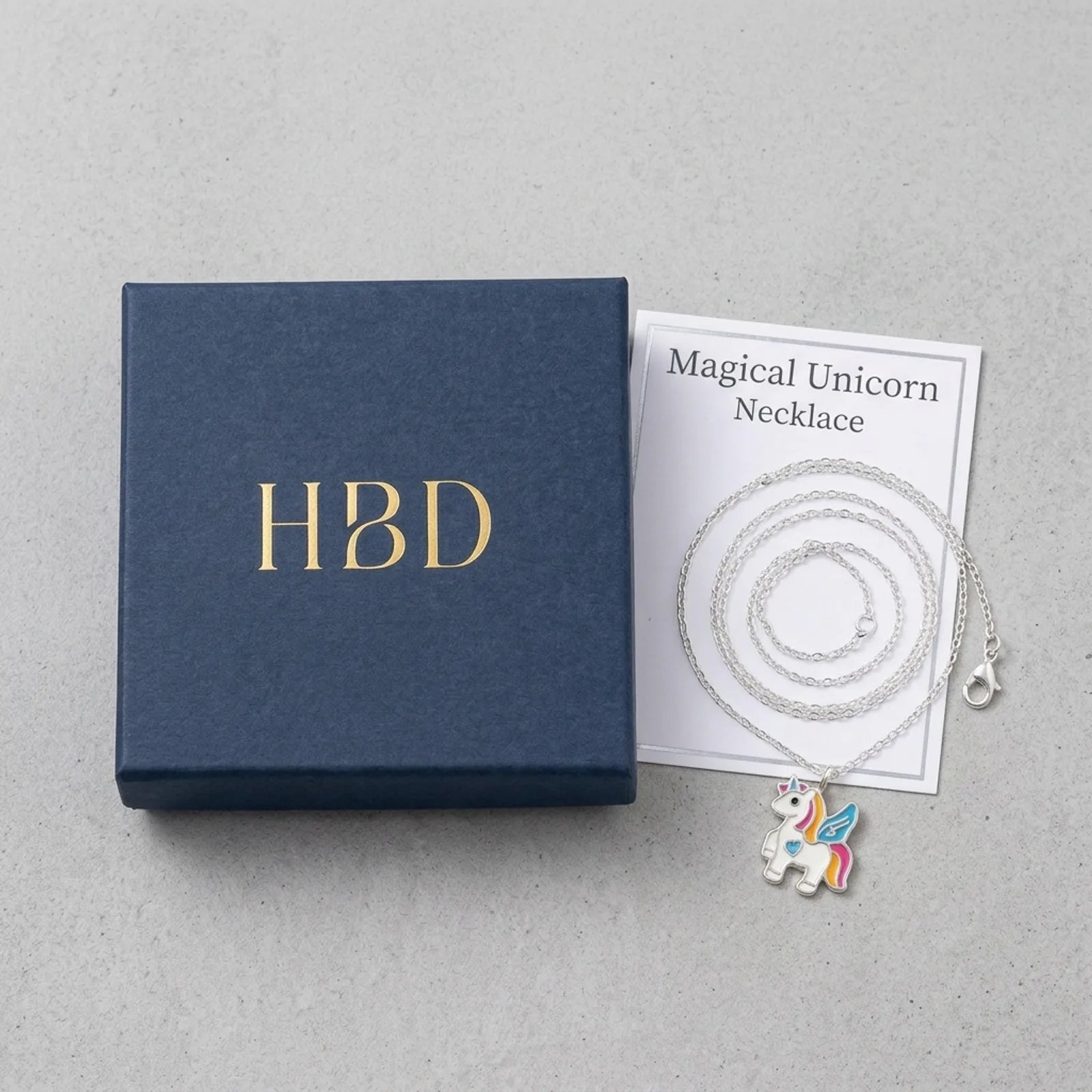 Unicorn Necklace for Kids – Sterling Silver Pendant with Crystals – Magical Children’s Jewellery