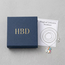 Unicorn Necklace for Kids – Sterling Silver Pendant with Crystals – Magical Children’s Jewellery