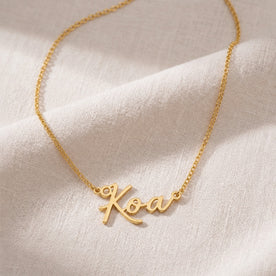 Koa Name Necklace | 18ct Gold, Silver & Vermeil | Ready to Ship