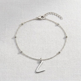 L Bracelet | Initial & Letter L Charm, Gold & Silver