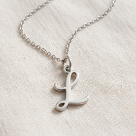 L Necklace | Initial & Letter L Pendant, Gold & Silver