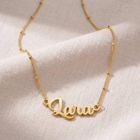 Lara Name Necklace | 18ct Gold, Silver & Vermeil | Ready to Ship