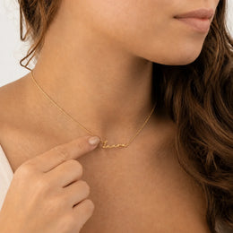 Laura Name Necklace | 18ct Gold, Silver & Vermeil | Ready to Ship
