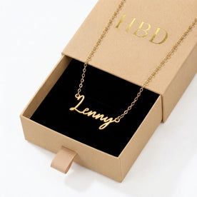 Lenny Name Necklace | 18ct Gold, Silver & Vermeil | Ready to Ship