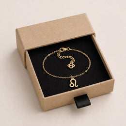 Leo Zodiac Bracelet | Star Sign Charm, Gold & Silver