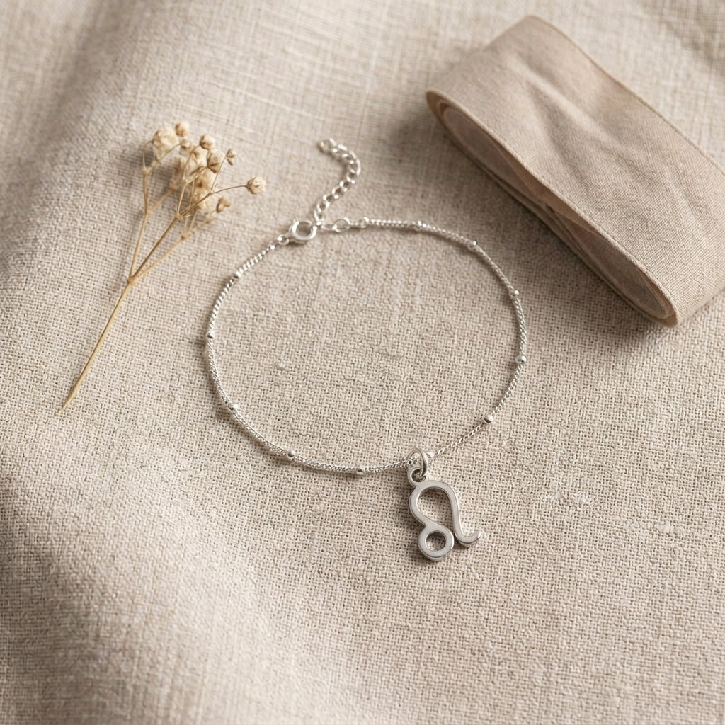 Leo Zodiac Bracelet | Star Sign Charm, Gold & Silver
