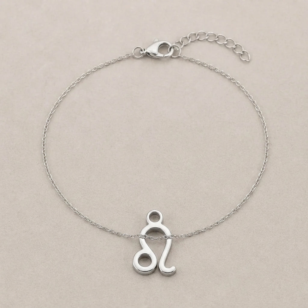 Leo Zodiac Bracelet | Star Sign Charm, Gold & Silver