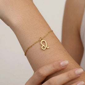Leo Zodiac Bracelet | Star Sign Charm, Gold & Silver