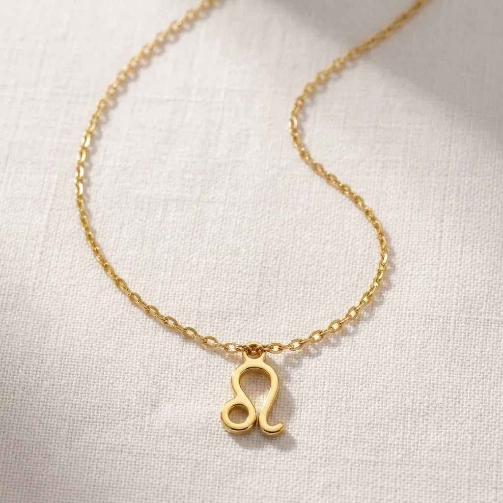 Leo Zodiac Necklace | Star Sign Pendant, Gold & Silver