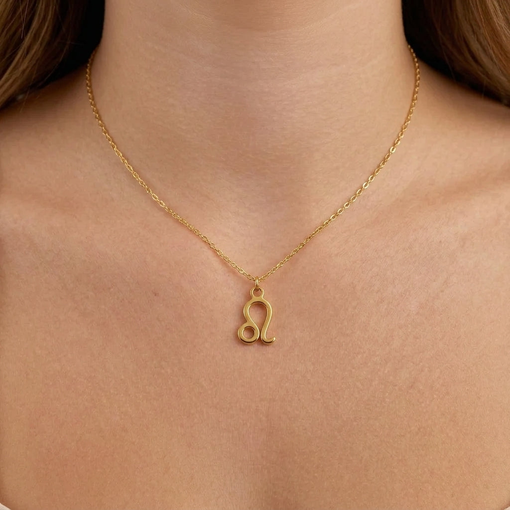 Leo Zodiac Necklace | Star Sign Pendant, Gold & Silver