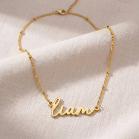 Liam Name Necklace | 18ct Gold, Silver & Vermeil | Ready to Ship
