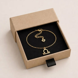 Libra Zodiac Bracelet | Star Sign Charm, Gold & Silver