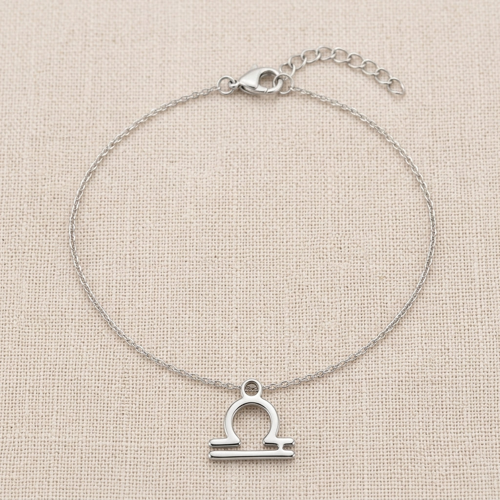 Libra Zodiac Bracelet | Star Sign Charm, Gold & Silver