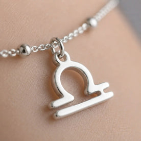 Libra Zodiac Bracelet | Star Sign Charm, Gold & Silver