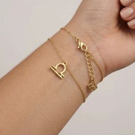 Libra Zodiac Bracelet | Star Sign Charm, Gold & Silver