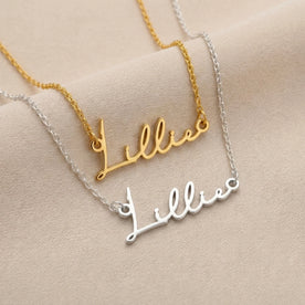 Lillie Name Necklace | 18ct Gold, Silver & Vermeil | Ready to Ship