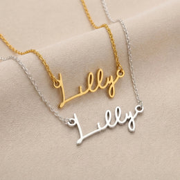 Lilly Name Necklace | 18ct Gold, Silver & Vermeil | Ready to Ship