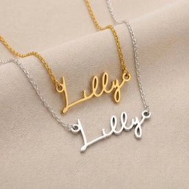 Lilly Name Necklace | 18ct Gold, Silver & Vermeil | Ready to Ship