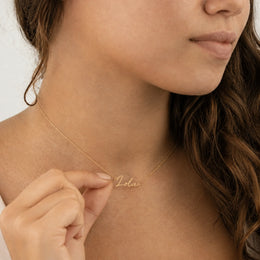Lola Name Necklace | 18ct Gold, Silver & Vermeil | Ready to Ship