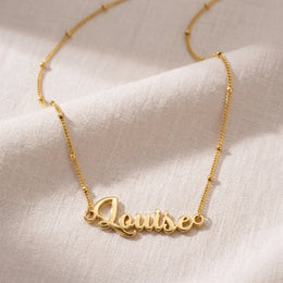 Louise Name Necklace | 18ct Gold, Silver & Vermeil | Ready to Ship
