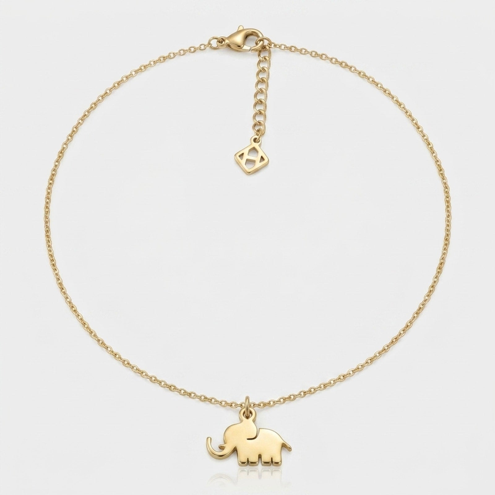 Lucky Elephant Charm Necklace & Bracelet