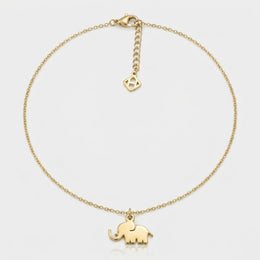 Lucky Elephant Charm Necklace & Bracelet