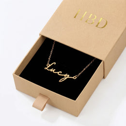 Lucy Name Necklace | 18ct Gold, Silver & Vermeil | Ready to Ship