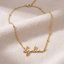Lydia Name Necklace | 18ct Gold, Silver & Vermeil | Ready to Ship