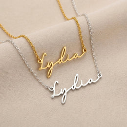 Lydia Name Necklace | 18ct Gold, Silver & Vermeil | Ready to Ship