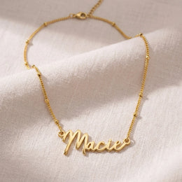 Macie Name Necklace | 18ct Gold, Silver & Vermeil | Ready to Ship