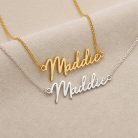 Maddie Name Necklace | 18ct Gold, Silver & Vermeil | Ready to Ship