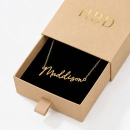 Maddison Name Necklace | 18ct Gold, Silver & Vermeil | Ready to Ship