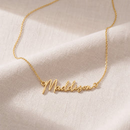 Maddison Name Necklace | 18ct Gold, Silver & Vermeil | Ready to Ship