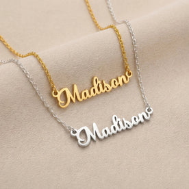 Madison Name Necklace | 18ct Gold, Silver & Vermeil | Ready to Ship