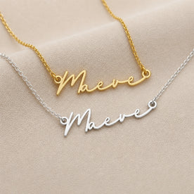 Maeve Name Necklace | 18ct Gold, Silver & Vermeil | Ready to Ship
