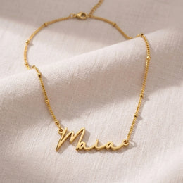 Maia Name Necklace | 18ct Gold, Silver & Vermeil | Ready to Ship