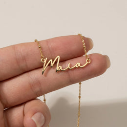 Maia Name Necklace | 18ct Gold, Silver & Vermeil | Ready to Ship