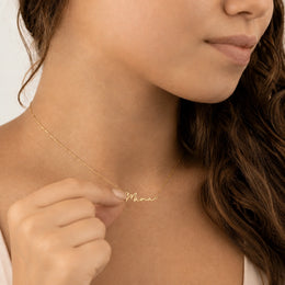 Mama Name Necklace | 18ct Gold, Silver & Vermeil | Ready to Ship