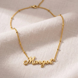 Margot Name Necklace | 18ct Gold, Silver & Vermeil | Ready to Ship