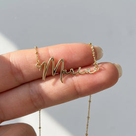 Maria Name Necklace | 18ct Gold, Silver & Vermeil | Ready to Ship